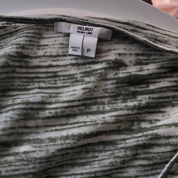 Helmut Lang sheer poncho style T-shirt - Picture 4 of 8